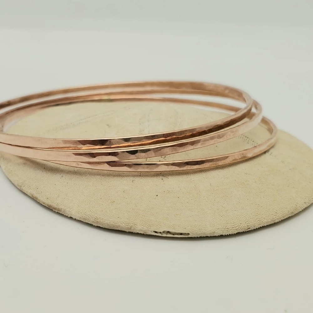 Rose gold filled bangles bracelets